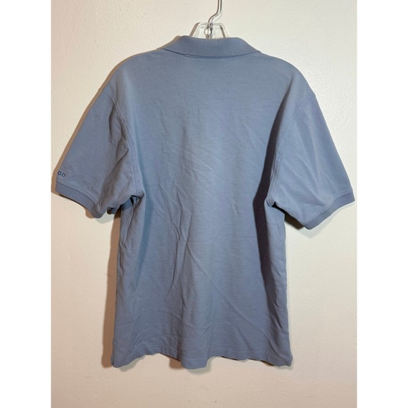 IZOD Mens Light Blue Short Sleeve Polo Shirt Embroidered Logo Size Large - Picture 2 of 10